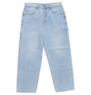 DC Shoes Worker - Baggy Carpenter Jeans μπλε σκουρο ανοιχτο | 074921DLV