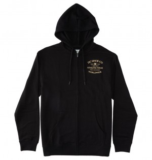 DC Shoes World Renowned - Zip-Up Hoodie μαυρα | 613950PDY
