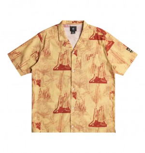 DC Shoes x Monegros - κοντο Sleeve Shirt κίτρινα | 165024JWU